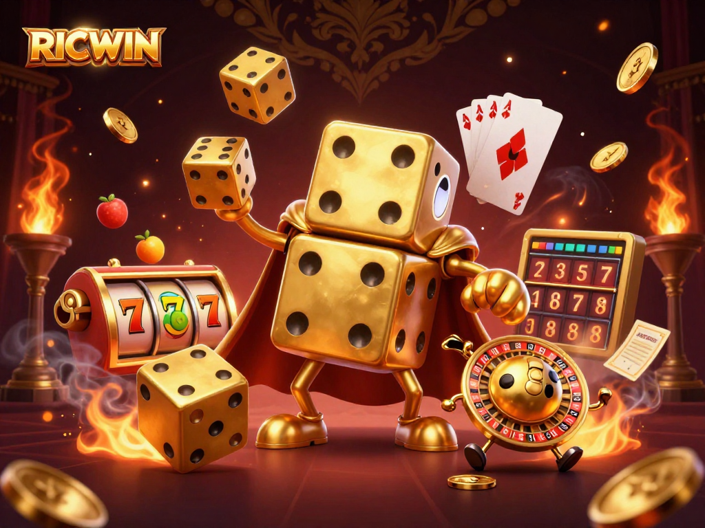 Experience thrilling wins with RICWIN's dazzling virtual casino adventure.