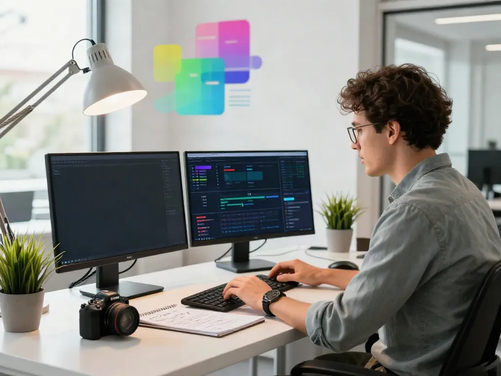 Instant indexing strategies being developed in a bright digital marketing workspace.