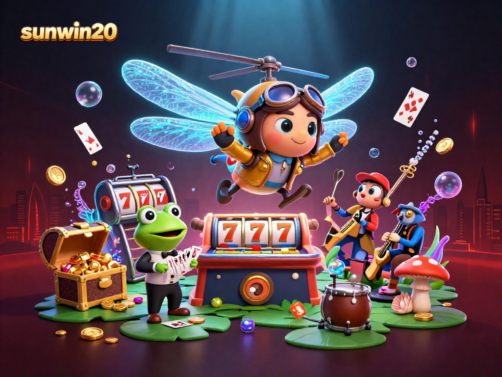 Experience sunwin20 casino games with vibrant characters and rich 3D underwater visuals.