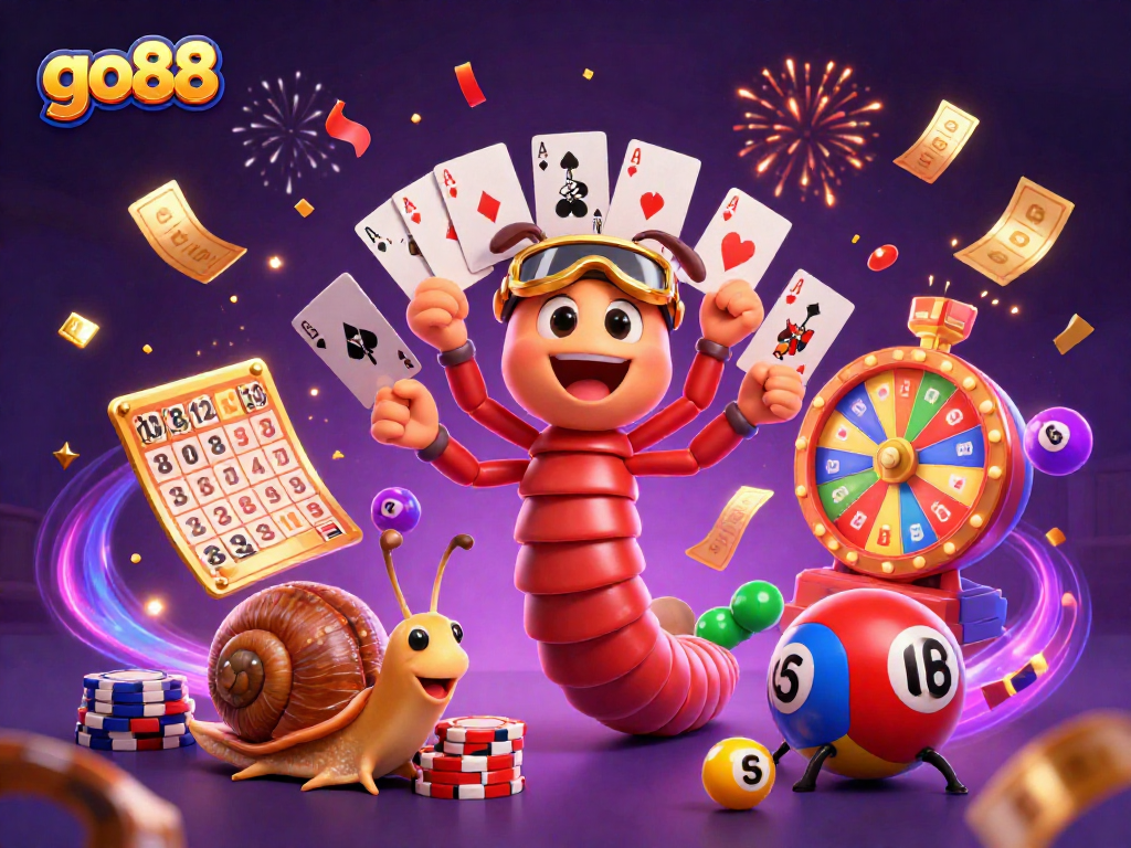 Experience the excitement of go88 with colorful characters and dynamic casino elements.