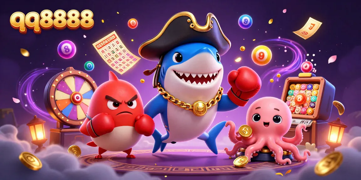 Experience thrilling qq8888 lottery action with pirate characters, colorful balls, and dynamic game elements.