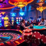 Players enjoying their time at KJC casino tables filled with excitement and vibrant atmosphere.