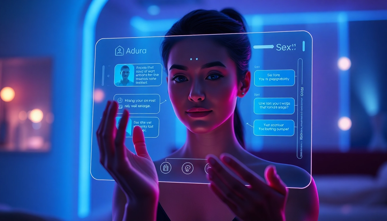 Innovative AI sex chat interface creating engaging digital conversations.