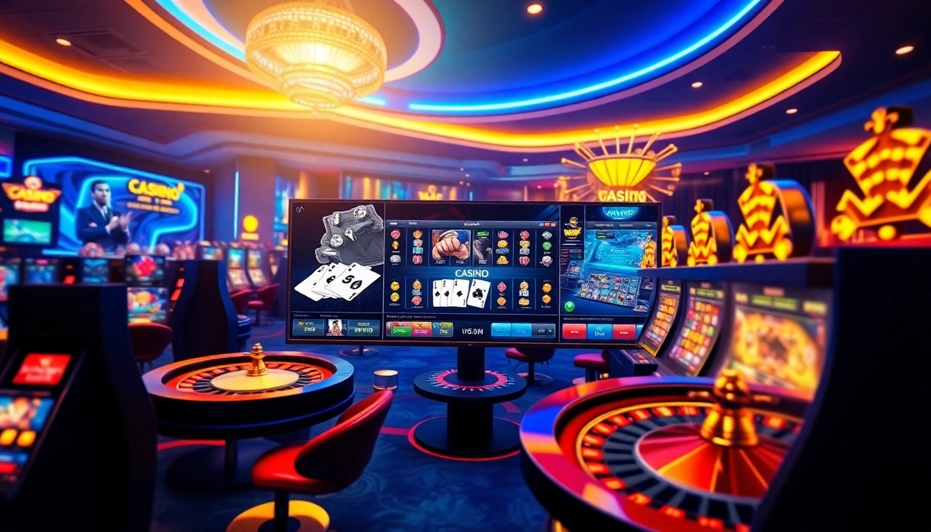 Explore the exciting games at hello88win.live, featuring a luxurious online casino interface with vibrant visuals.