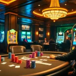 Exciting gameplay at SODO Casino showcasing poker action and vibrant slot machines.