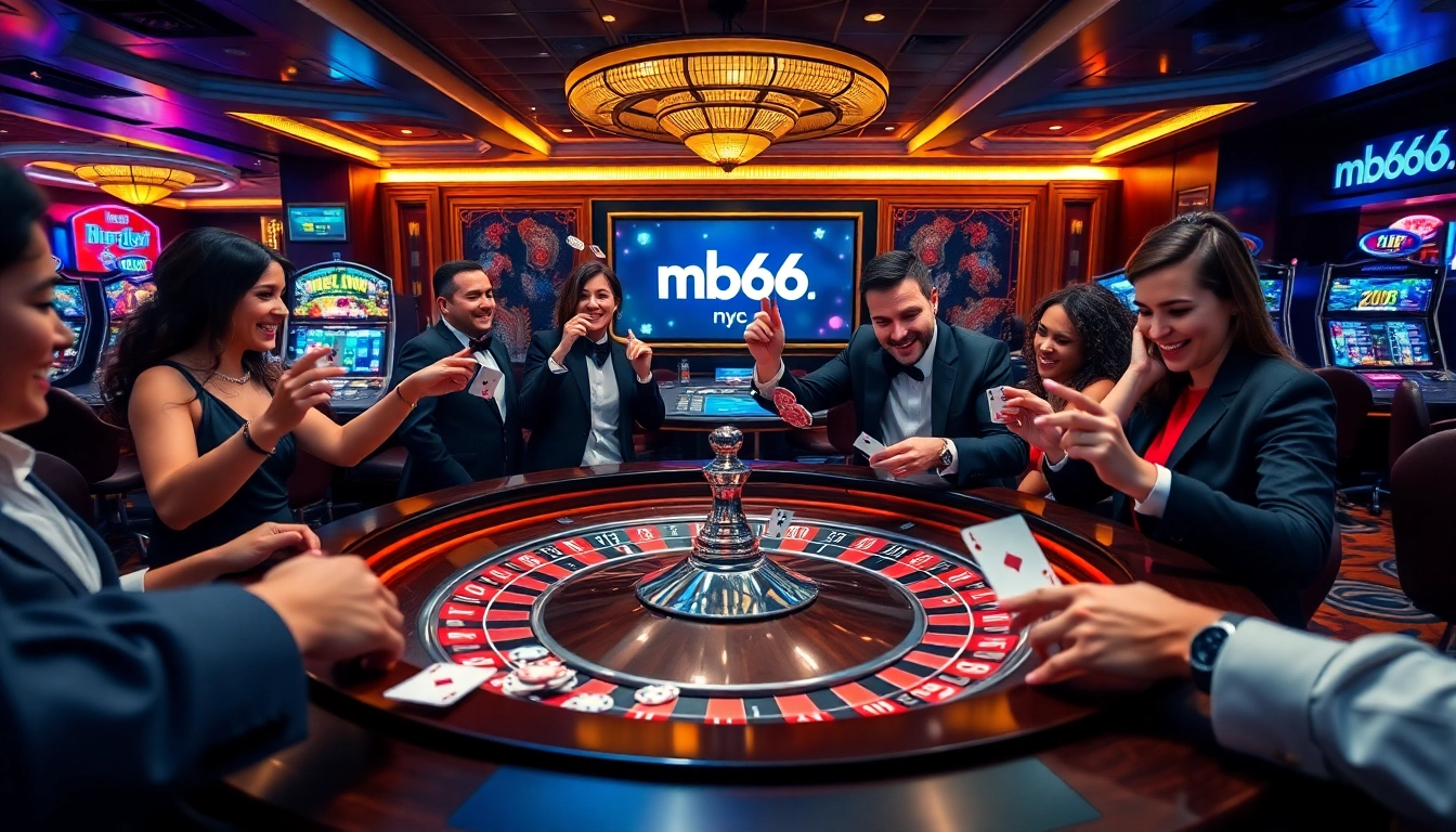 Engage in thrilling betting activities at mb66.nyc with vibrant casino tables and exciting gameplay.