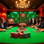 Experience thrilling gameplay at https://www.bdtk66.blog/ with a vibrant poker table scene filled with excitement.