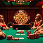 Engaging players at a stylish poker table in a luxurious casino environment inspired by https://www.bdtk66.blog/.