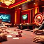 Players enjoy an exciting poker game at 789F, featuring vibrant chips and cards in action.