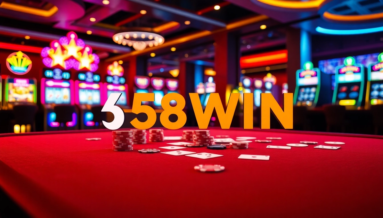 Experience thrilling gameplay at 58WIN with exciting casino tables and vibrant slot machines.