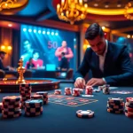Engaging gameplay at Trang Chủ QQ88 casino with vibrant tables and focused players.