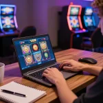 Engaging gameplay experience on ug88 online casino platform with colorful slots and player strategies