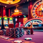 Engaging players at LUCKY88 slot machines in a vibrant casino setting.