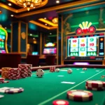 Experience the excitement of lode88 with vibrant poker chips and dazzling slot machines.