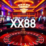 Betting excitement at the XX88 casino with vibrant roulette and players enjoying games.