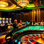Experience the excitement of Nhà cái Lucky88 with elegant players at a luxurious casino table.