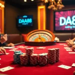 Experience thrilling gaming at DA88 casino with vibrant poker action and roulette excitement.