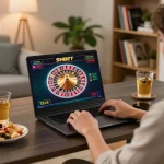 Engaging online casino gaming on SHBET with a roulette wheel displayed, showcasing strategic gameplay.