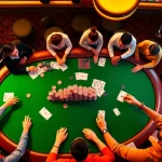 Nohu90 players enjoying a bustling casino atmosphere with vibrant games and excitement.