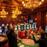 Experience the excitement of gaming at KING88 casino with vibrant tables and lively players.