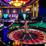 Experience thrilling games at 98win's luxurious casino tables under ambient lighting.