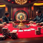 Experienced gamblers enjoy intense poker action at the 33WIN casino table.