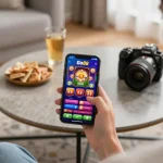 Engaging smartphone gameplay on Go88 app, allowing users to tải go88 for instant access to casino action.