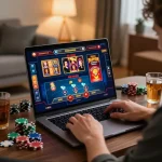 Exciting online gaming experience showcasing Trang chủ MAX88 with a player engaged in diverse casino games