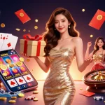 Engage in thrilling 3win casino adventures with a festive Lunar New Year illustration featuring vibrant characters and game elements.