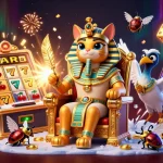 Spin the reels and win big with mm888's thrilling casino games featuring a vibrant Egyptian theme.