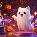 B52club gamers enjoy an exciting haunted casino experience with floating characters and dynamic gambling elements.