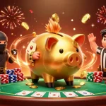 Experience kèo nhà cái with a vibrant scene of gambling action featuring dynamic characters and festive elements.