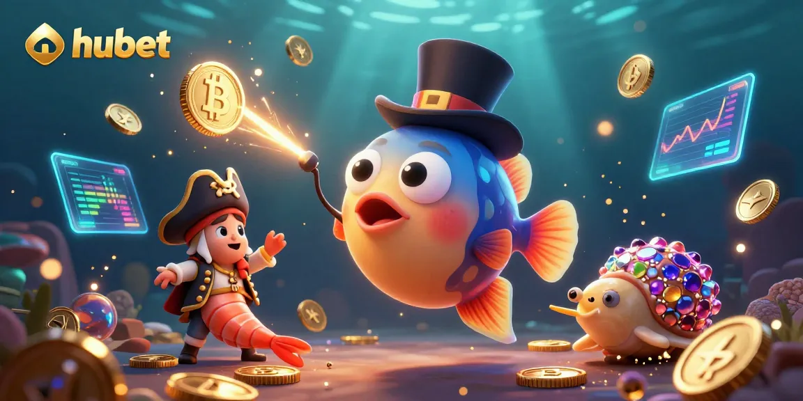 Spin the reels with hubet and win golden coins in this vibrant 3D casino scene.