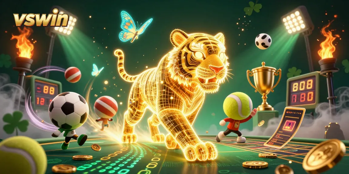 Experience thrilling gameplay at vswin with dynamic sports and casino elements in a vibrant digital landscape.