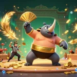 Experience high-stakes action at fbas with vibrant beetle champions in a casino-themed arena.