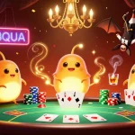 Experience thrilling gameplay with rr88 as glowworms illuminate a vibrant casino scene.
