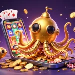 Engage in thrilling gaming with mm88wow's vibrant illustration featuring a kraken submarine and mechanical fish.