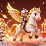 Experience thrilling gameplay at NK88 COM with celestial knight and rich casino elements.