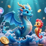 Experience thrilling wins at 789P with this vibrant underwater casino scene showcasing poker and slot elements.