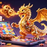 Win big with 68win at a vibrant, dynamic casino scene featuring slot games and charismatic characters.