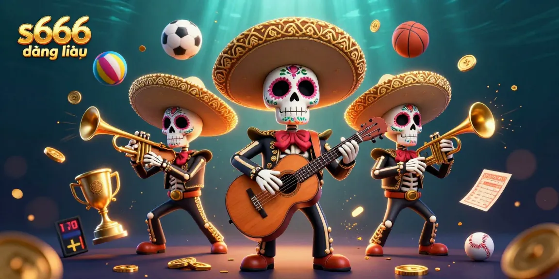 Experience dynamic gaming action at s666 đăng nhập with vibrant casino elements and colorful mariachis.