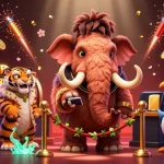 Engage with 789bet in an exciting casino scene featuring unique characters amid vibrant gambling elements.