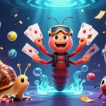 Experience the excitement at hitclubhub with vibrant lottery elements and cartoon characters in action.