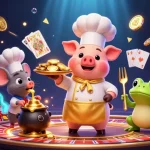 Win big at sc88 with this lively casino illustration featuring characters and vibrant game elements.