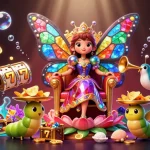 MM 88 captures the excitement of online slots with animated characters and vibrant casino elements.