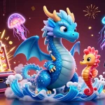 Experience the excitement of go88 as the azure water dragon delights in a casino jackpot explosion.