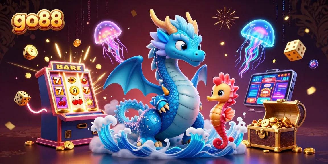 Experience the excitement of go88 as the azure water dragon delights in a casino jackpot explosion.