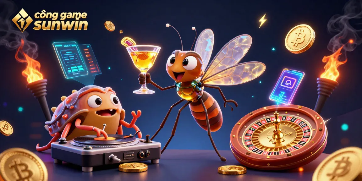 Win big at cổng game sunwin with our stunning casino mascot in a vibrant scene.