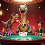 Experience sunwin20 as a bold brontosaurus and clever raptor bring a dynamic poker scene to life.