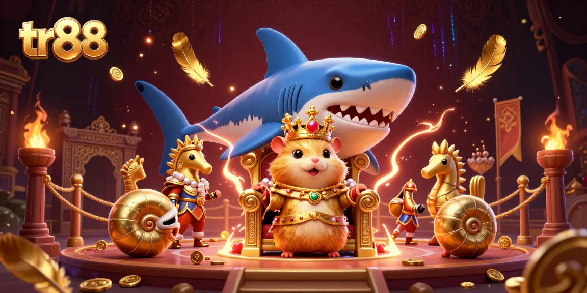 tr88 fortune awaits as the hamster king and guards engage in epic gambling adventures